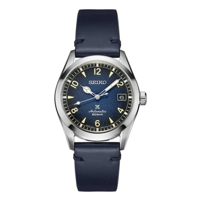 Reloj mecánico de la serie Prospex con correa de caucho verde retro y cielo estrellado
