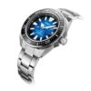 Reloj mecánico de la serie Prospex con lente de zafiro, correa de acero azul degradado y resistencia al agua de 200 metros