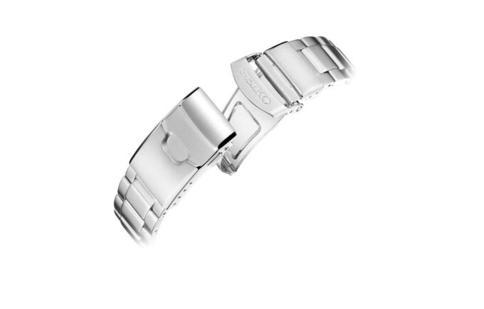 Reloj mecánico de la serie Prospex con lente de zafiro, correa de acero azul degradado y resistencia al agua de 200 metros