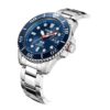 Reloj solar PADI Crossover Warrior azul casual de 200 m