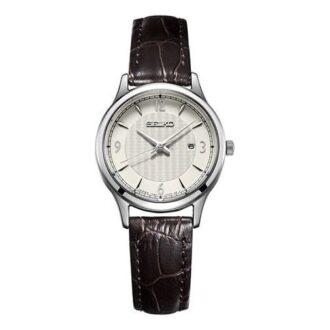 Relojes de cuarzo resistentes al agua, blancos/marrones