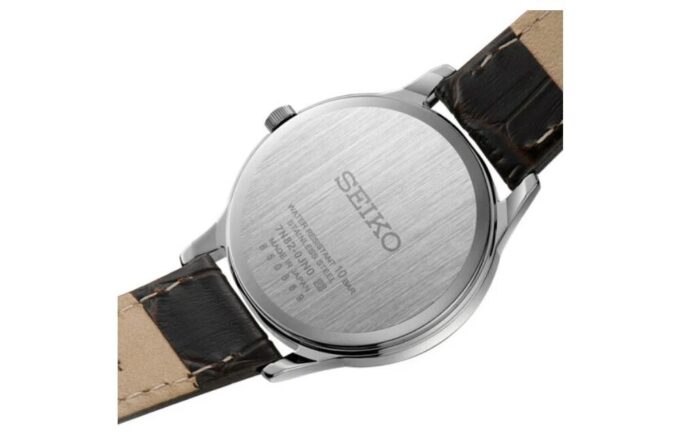Relojes de cuarzo resistentes al agua, blancos/marrones