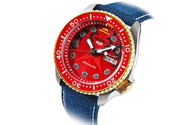 SEIKO X ONE PIECE 5 Sports Watch «Monkey D. Luffy Caja estándar»