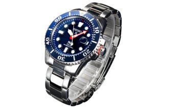 Seiko X PADI Eco Drive Plata/Azul