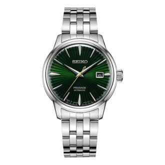 Serie Casual, resistente al agua, mecánico, retro, verde