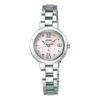 Serie Lukia Solor Wave Reloj pequeño minimalista Rosa Correa de acero